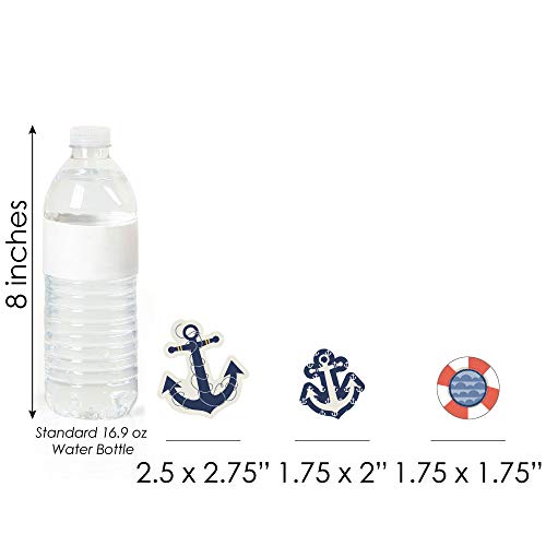 Ahoy - Nautical - Dessert Cupcake Toppers - Baby Shower Or Birthday Party Clear Treat Picks - Set Of 24 #TOP5