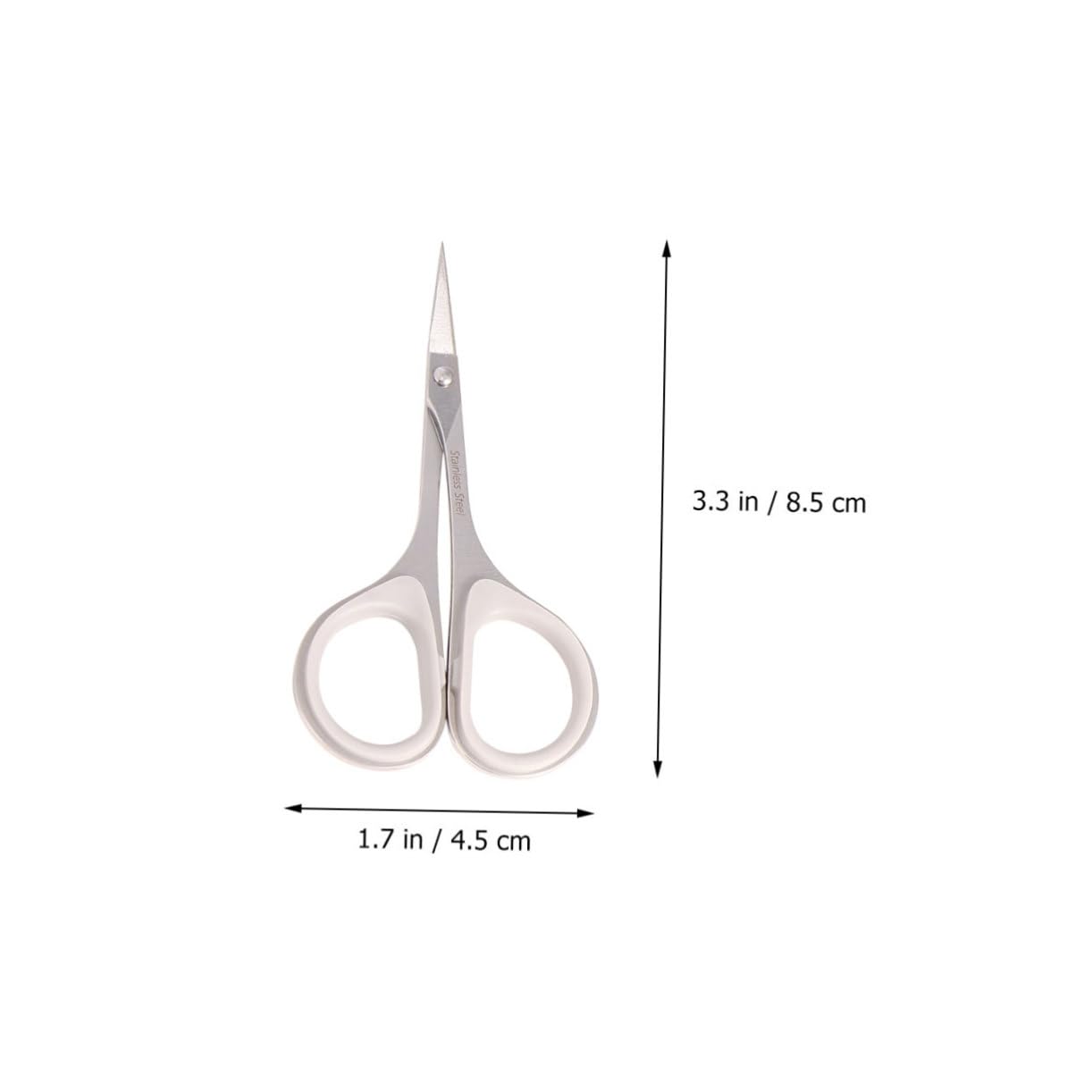 Didiseaon 1set Nose Hair Scissors Facial Hair Trimming Scissors Curved Round Precision Scissors Trimmer Round Scissor Facial Hair Scissors Beard Trimming Scissors Vibrissa Scissors 3pcs