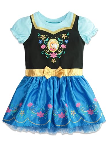 Disney Frozen Princess Anna Elsa Fur Dress Infant to Big Kid3