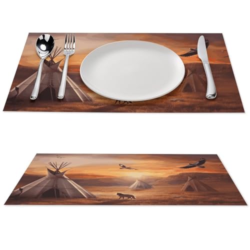 Set de table antidérapant pour repas en intérieur et extérieur