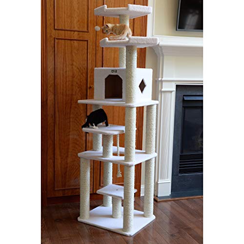 Armarkat Classic Cat Tree Ivory/14 D X 81" W X 201" H #TOP24