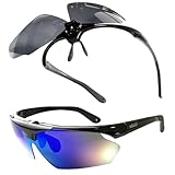[冒険王] サングラス 偏光グラス ドライブ トンネル 跳ね上げ スポーツサングラス バイク 自転車 サイクリング 【鯖江企画/跳ね上げ】 FRS5K-MCL