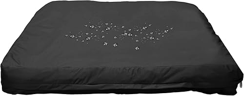 Miniatura 7 de SELUGOVE Fundas para cama de perro de 53 pulgadas de largo x 43 pulgadas de ancho x 5 pulgadas de alto, lavables, color negro, grueso, impermeable,