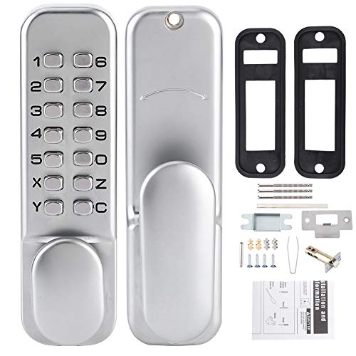 Mechanical Coded Lock for Home Office Entry with Keyless, Password Entry Access, Zinc Alloy Construction, Anti Theft Performance, No Battery or Wired Power Needed