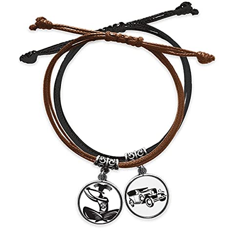 Bracelet corde Mexique et cuir Silhouette idéal pour vos sorties estivales et festivals