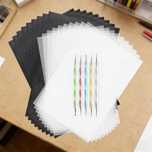 Papel carbón antimanchas con estiletes para solucionar calcos borrosos 6