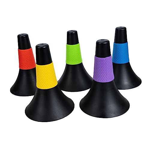Cônes entraînement de football 5pièces | Plots de sport et obstacles portables