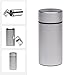 HIDE Stash Jar - Airtight Smell Proof Durable Multi-Use Portable Metal Herb Jar Container. Waterproof Aluminum Screw-top Lid Lock (Pack of 1, Silver)