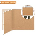 VIZ-PRO 96" x 48" Large Cork Bulletin Board, Foldable & Wall-Mounted Notice Pin Board with Silver Aluminum Frame, for School Home Office - 8' x 4' Corkboard - Image 5