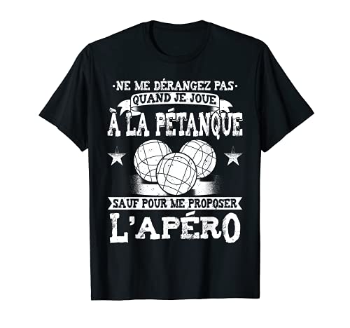 Mens Petanque Humour Boccia Man Petanque T-Shirt