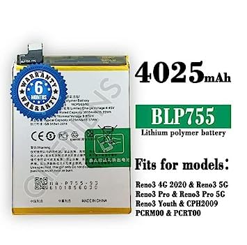 Image of Original BLP775 Battery for Oppo Realme X50 4200 mAh Battery with 6 Month Warranty**(E251)
