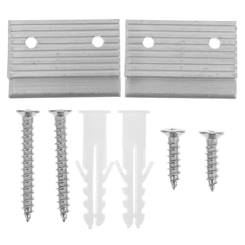 Image of Heavy Duty French Cleat Hanger Aluminum z Bracket Interlocking z Clips for Wall Mounting Secure Mirror Picture Hanging