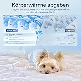 Rywell Kühldecke für Hunde und Katzen, 101x153 cm – selbstkühlende Matte mit Arc-Chill-Technologie (Q-Max 0.5), wasserabweisend & maschinenwaschbar, schützt Sofa und Bett – Grau
