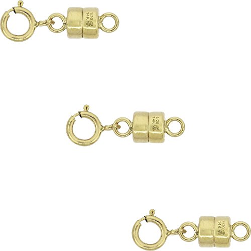 14k Gold-Filled 4mm Magnetic Clasp Converter for Lightweight Necklaces - Made in the USA