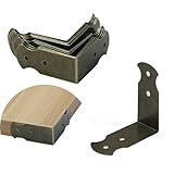 15 Pcs Metal L Shaped Corner Guards Mcredy Decorative Box Corner Protectors Corner Edge Guard, Antique Bronze