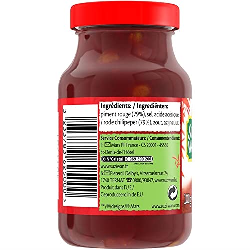 SUZI WAN - Purée De Piments 100G - Lot De 4 - Vendu Par Lot