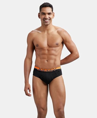 Image of Jockey FP01 Men Super Combed Cotton Solid Brief with Ultrasoft Waistband