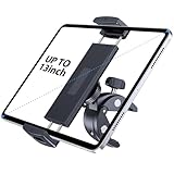 CreaDream Tablet Holder Mount for Spin Bike, Tablet Clamp for Treadmill, Indoor Stationary Bike, Stroller, Peloton, Gym Trainer Handlebar Stand Fit for iPad Pro/Air/Mini, Galaxy Tabs, Phones, 4.7-13'