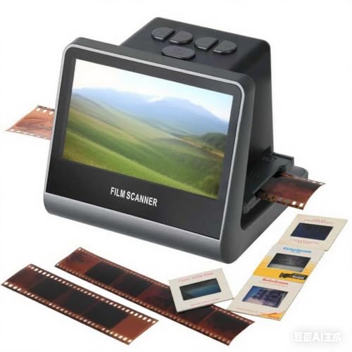 MAFUEAY 22MP Film and Slide Scanner with 5” LCD Screen, Convert Negatives & Slides 35mm, 126, 110 Film to High Resolution JPEG Digital Photos (Large)