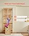 VEVOR Swedish Ladder Wall Gym, 10-Level Solid Wood Indoor Jungle Gym, 220lbs Loading Indoor Playground Climbing Ladder for Kid Adults, Gymnastic Stall Bars with Pull-Up Bar - Ideal Gift for Boys Girls