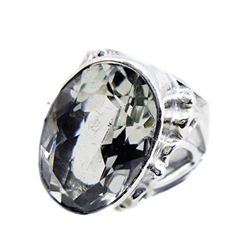 Bague améthyste verte argent sterling, cadeau de bijoux astrologique pour fille