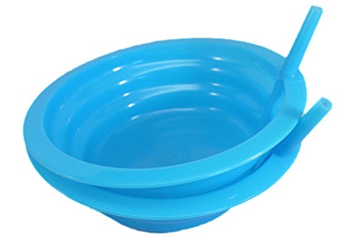 Good Living Set Of 2 Sip-A-Bowl Cereal Bowls With Built-In Straw, Colors Vary, 3-Pack (3 Sets, 6 Bowls In Total) #TOP1