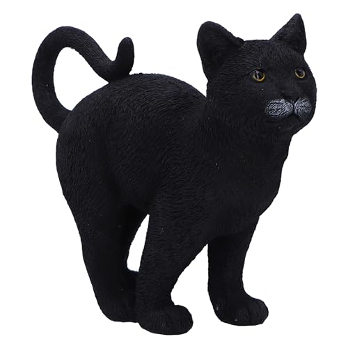 Nemesis Now Moonlight Watcher - 15cm Black Cat Ornament, Cast in Finest Resin, Expertly Hand-Painted - Cosy Home Interiors Nemesis Now Moonlight Watcher - 15cm Black Cat Ornament, Cast in Finest Resin, Expertly Hand-Painted