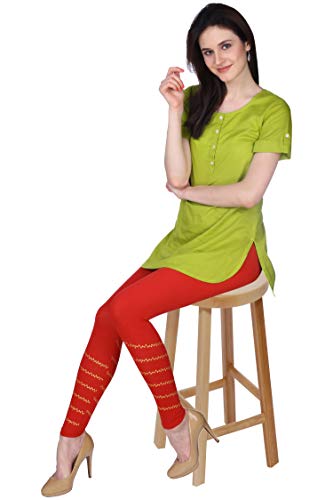 Image of Plus Size Printed Ankle Length Leggings for Women