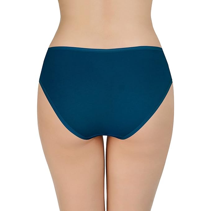 Image of LOURYN KOULYN Solid Low Rise Cotton Bikini Panty Pack(Pack of 3)