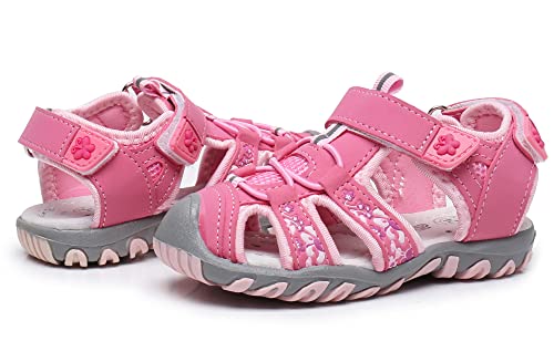 Apakowa Kids Toddler Girls Soft Sole Close Toe Sport Beach Water Sandals by Apakowa - Used condition - Image 7