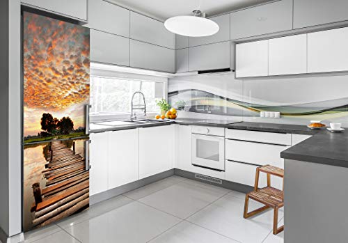 Cubierta de refrigerador Tulup de 70x190 cm para tapar arañazos y renovar cocinas 3