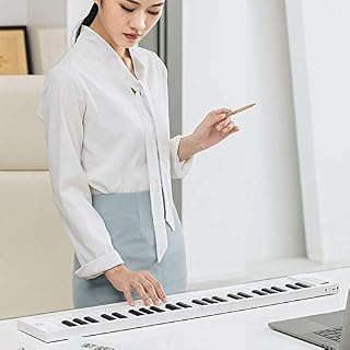 HMTOHL Piano Portable roulé à la Main 49 Touches Support de Clavier Pliant Sortie Casque Piano électronique… - Les Beatles, Paul McCartney, John Lennon, RIngo Starr, George Harrison HMTOHL Piano Portable roulé à la Main 49 Touches Support de Clavier Pliant Sortie Casque Piano électronique… – Image 5