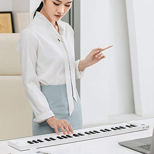 HMTOHL Piano Portable roulé à la Main 49 Touches Support de Clavier Pliant Sortie Casque Piano électronique… - Les Beatles, Paul McCartney, John Lennon, RIngo Starr, George Harrison HMTOHL Piano Portable roulé à la Main 49 Touches Support de Clavier Pliant Sortie Casque Piano électronique… – Image 6