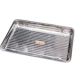 Backblechpfannen Mit Mehrzweck, 27x20Cm, 32 X 22Cm, 40x30Cm, Edelstahlküchenbackküche, Backblech-Kühlregal, Sogar Wärmeverteilung, Zum Backen, Braten, Grillen, Grillen