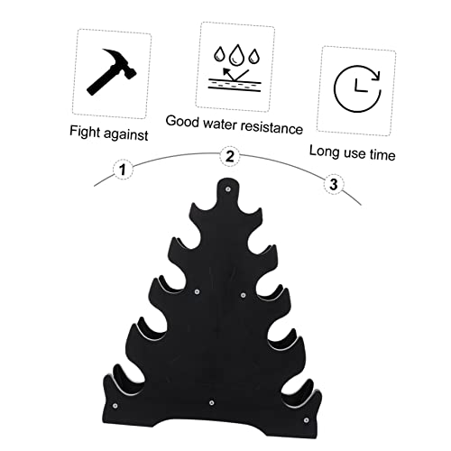 Toddmomy Dumbbell Storage Rack with Unique Leaf Design Stable Triangular Structure Weight Rack Stand for Home Gym 17.7 X 15 X 3.7 Inches Durable Pp Material - Image 2