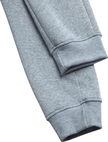 Southpole Kids Little Boys' Active Basic Jogger Fleece Pants, Heather Grey, X-Large