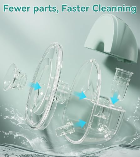 Image of NCVI Wearable Breast Pump for Moms, <42dB for Office HomeTravel (Green)