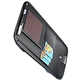Sonnenblenden Organizer,Mit Großer Reißverschlusstasche Und Kartenfächern Universal - Auto Sonnenblendentasche,für Führerschein, Sonnenbrille, Stift, Karte, Schlüssel, Kopfhörer,