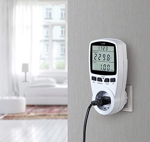Foto von revolt Stromverbrauchsmessgerät: 2er-Set digitale Energiekostenmesser mit XXL Jumbo Display (Messgerät Stromverbrauch, Energieverbrauchsmesser, Stromzähler mit Stecker)