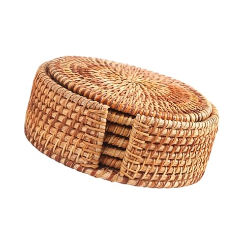 Untersetzer Aus Natürlichem Rattan Rutschfestes Tischset Für Warme...