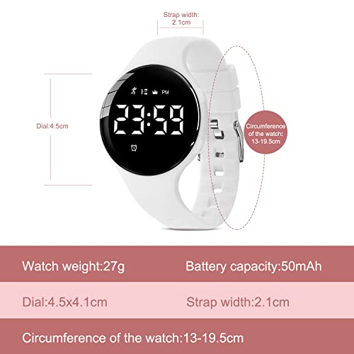 Image of Kids Watches for Girls Boys Digital Sport Watch with Step Counter Pedometer Vibration Alarm Clock, No App Waterproof Fitness Tracker Kids Watch Boys Girls Teens Students Ages 5-16