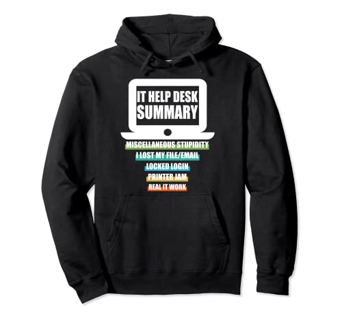Divertido TI Ayuda a la mesa Technical Support Helpdesk Comp Sudadera con Capucha