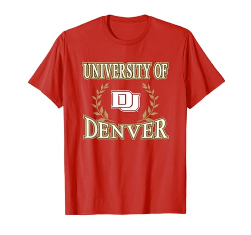 Denver Pioneers Laurels Red Officially Licensed T-Shirt