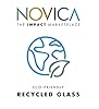 NOVICA Artisan Handblown Recycled Glass Carafe Cup in White Clear Mexico Tableware Drinkware (Pair) #5