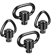 EZshoot Sling Swivels, Durable Sling Swivel with Push Button, Lightweight, Black