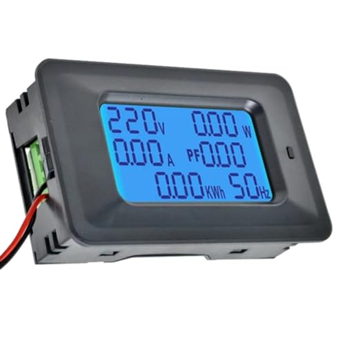 Fattore di potenza: 0,00-0,99 Hipzeepo Wattmeter Volt Wattmeter Tester LED LED Digital Voltmetro Amperometro di Energia Misurazione 20A AC110-250V 220 V Indicatore Rivelatore