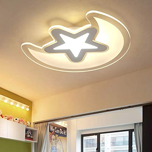 Plafonnier LED lune étoile protégeant les yeux des enfants avec télécommande - 4