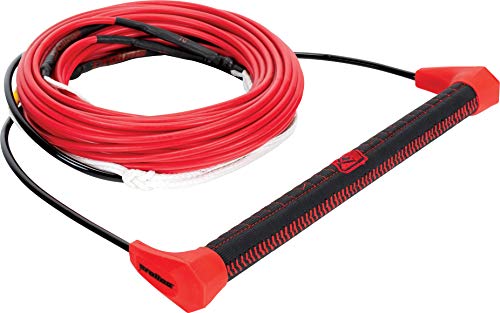 Proline by Connelly 75' LGS Wakeboard Rope and Handle Package, Dyneema Line, Suede Stitched Handle, Red (84210009)