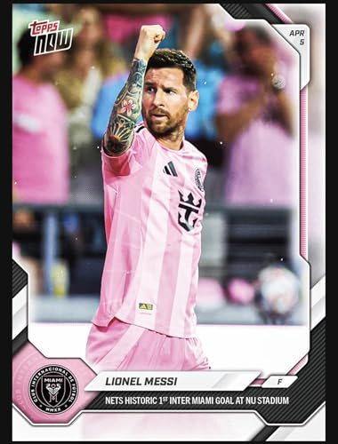2026 ToppsNow Lionel Messi #23 - Nets Historic 1st Inter Miami Goal at NU Stadium - Soccer Card- Inter Miami CF - Stated Print Run of Only 9149 Made! Shipped in Protective Screwdown Holder.