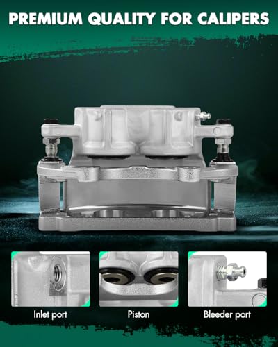 Image of SCITOO 18-5017 Front Left Disc Brake Caliper w /Bracket Fit For Chrysler For 200 2013-2014,For Dodge For Challenger 2009-2020,For Dodge For Magnum 2005-2008, Double Pistons